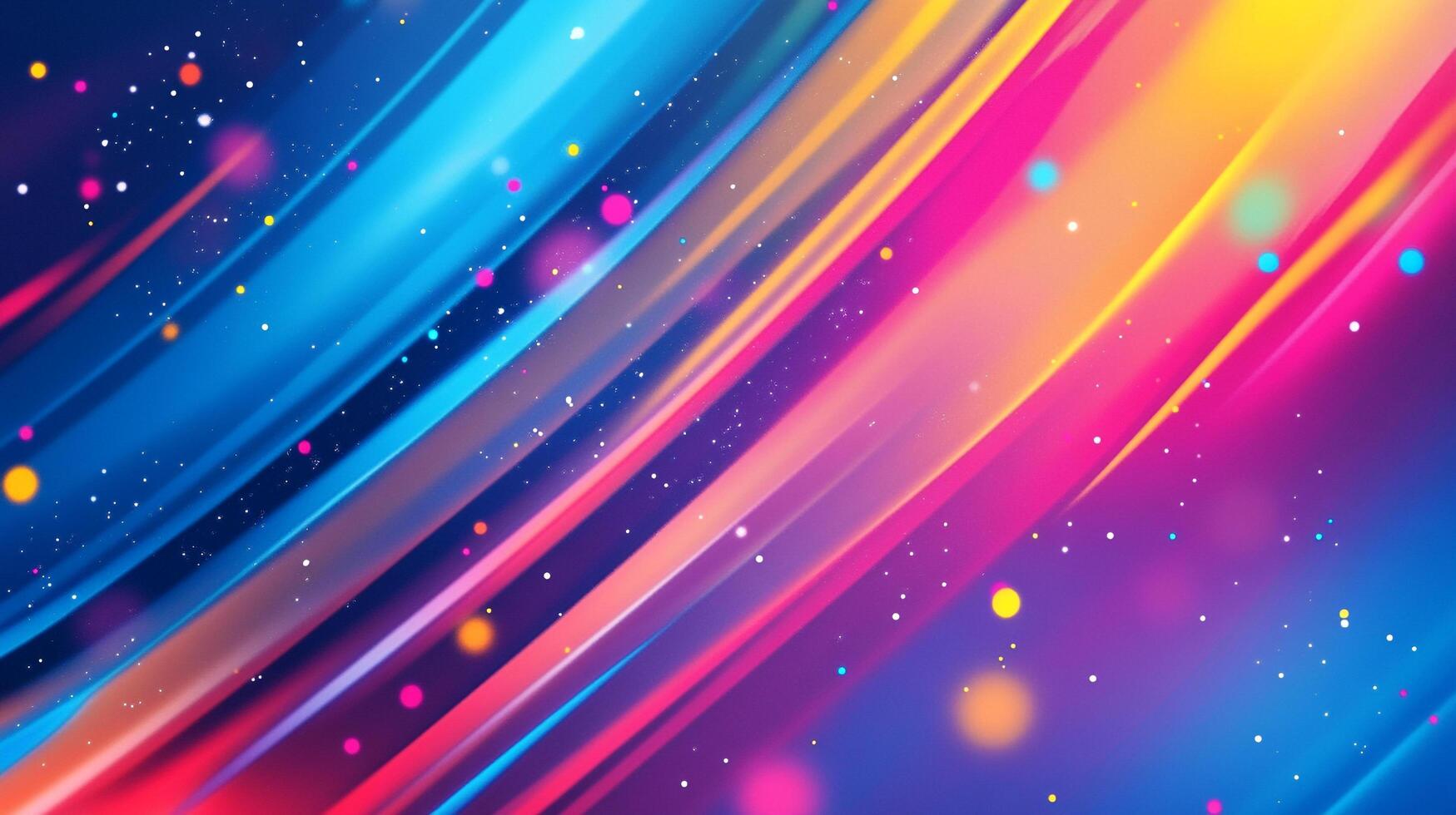 Vibrant, colorful streaks of blue, pink, yellow, and purple create a dynamic abstract background with a playful and energetic feel. photo