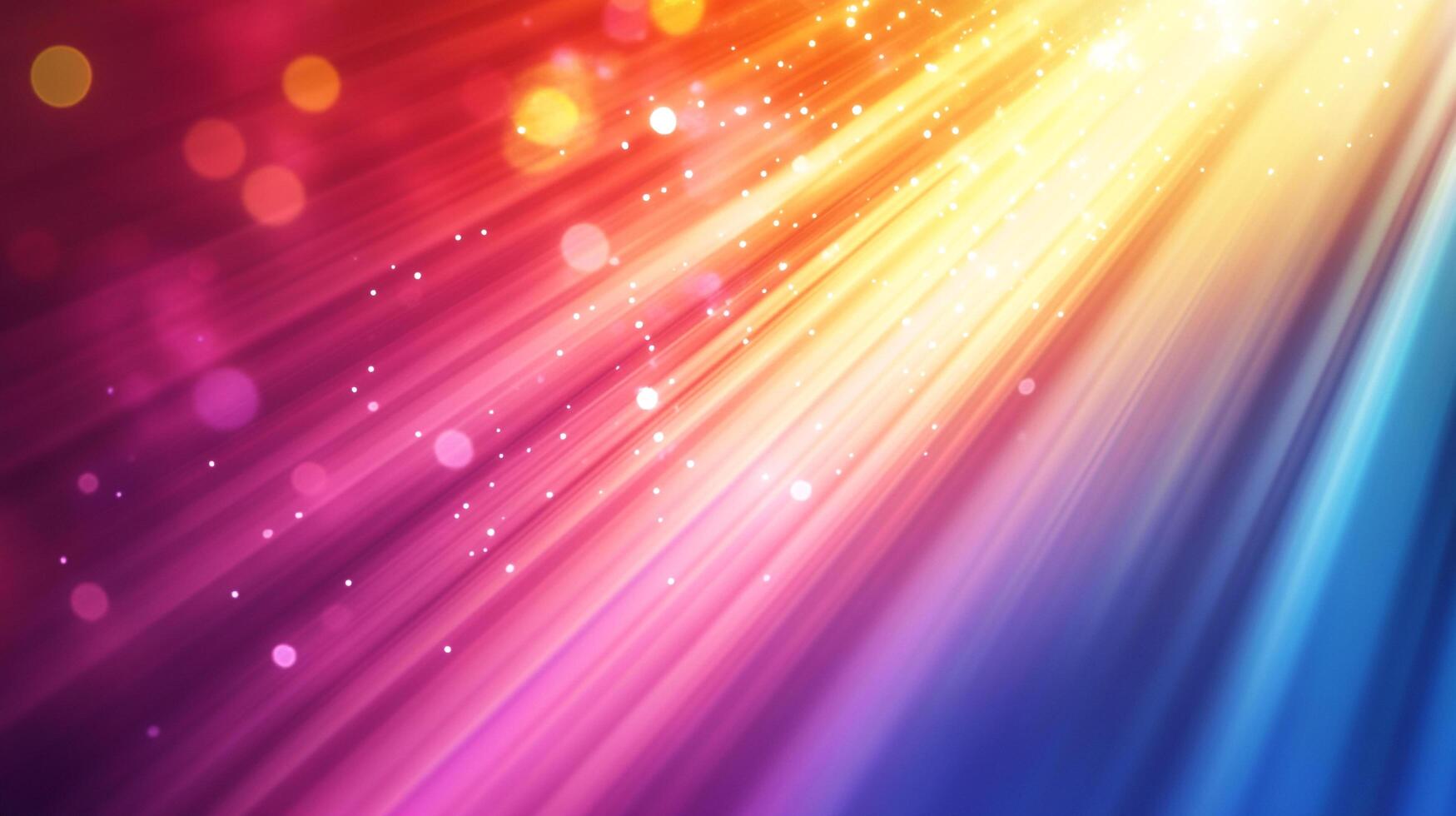 Radiant streams of multicolored light converge, creating a luminous and captivating display of vibrant energy and spectral beauty. photo