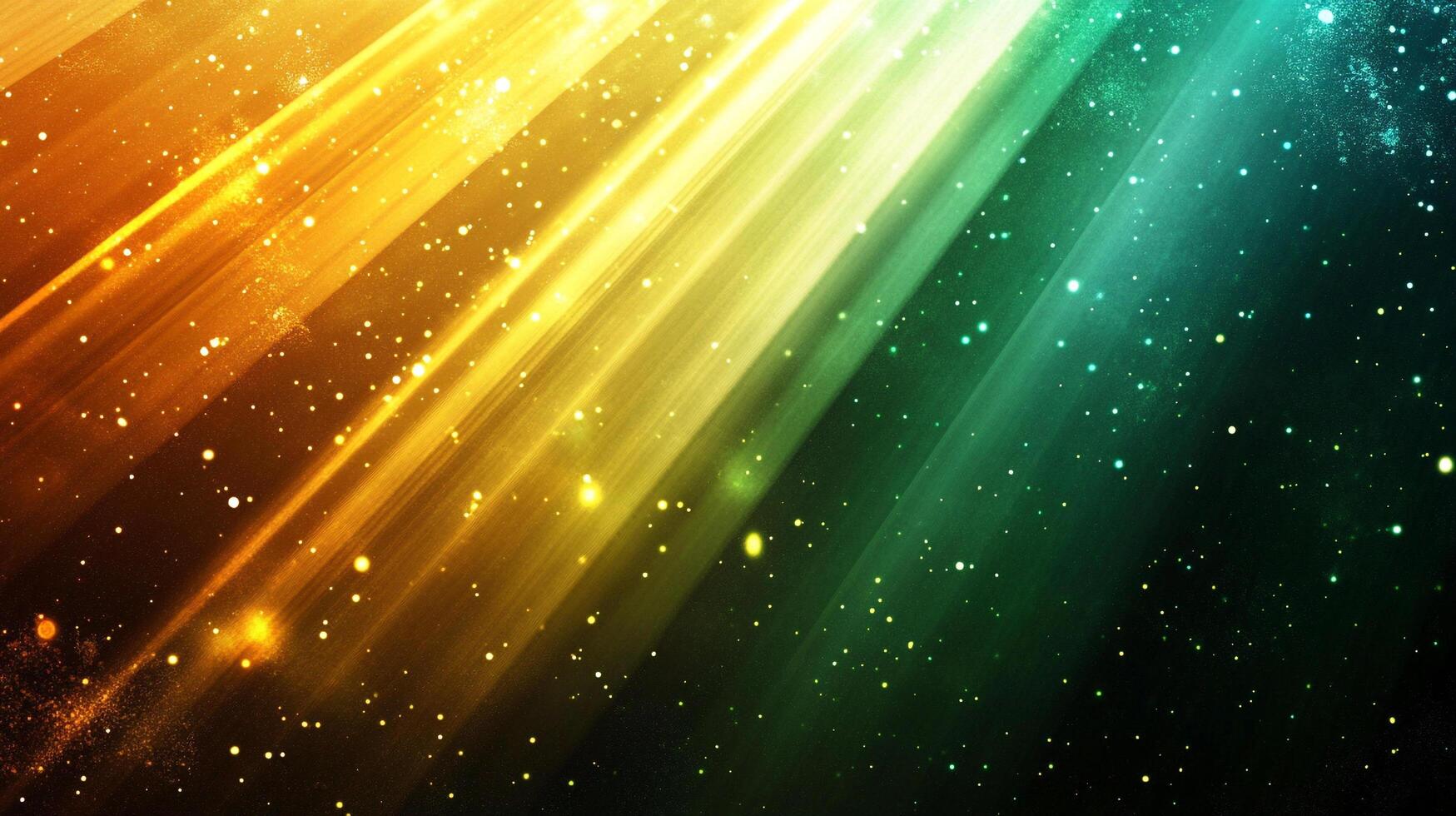 Colorful abstract background with glowing beams of light and scattered particles, creating a dynamic and vibrant visual effect. photo
