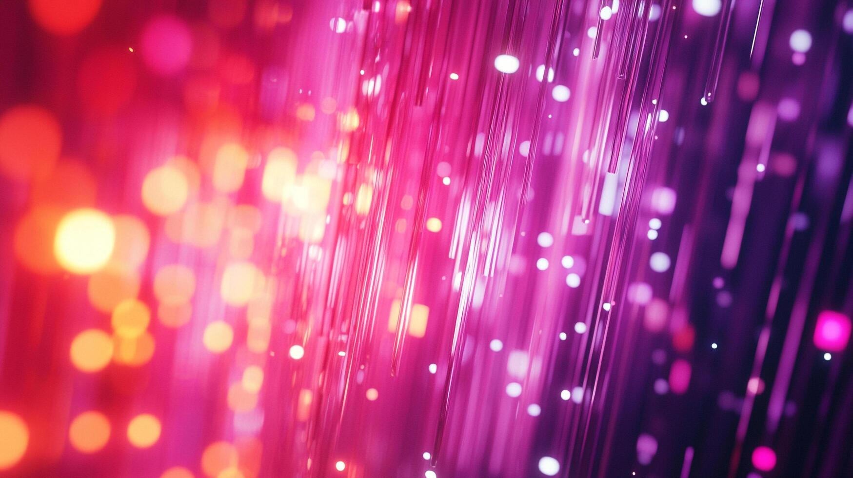 Abstract sparkling lines cascade down the vibrant pink and purple gradients, creating a dynamic and mesmerizing visual experience. photo