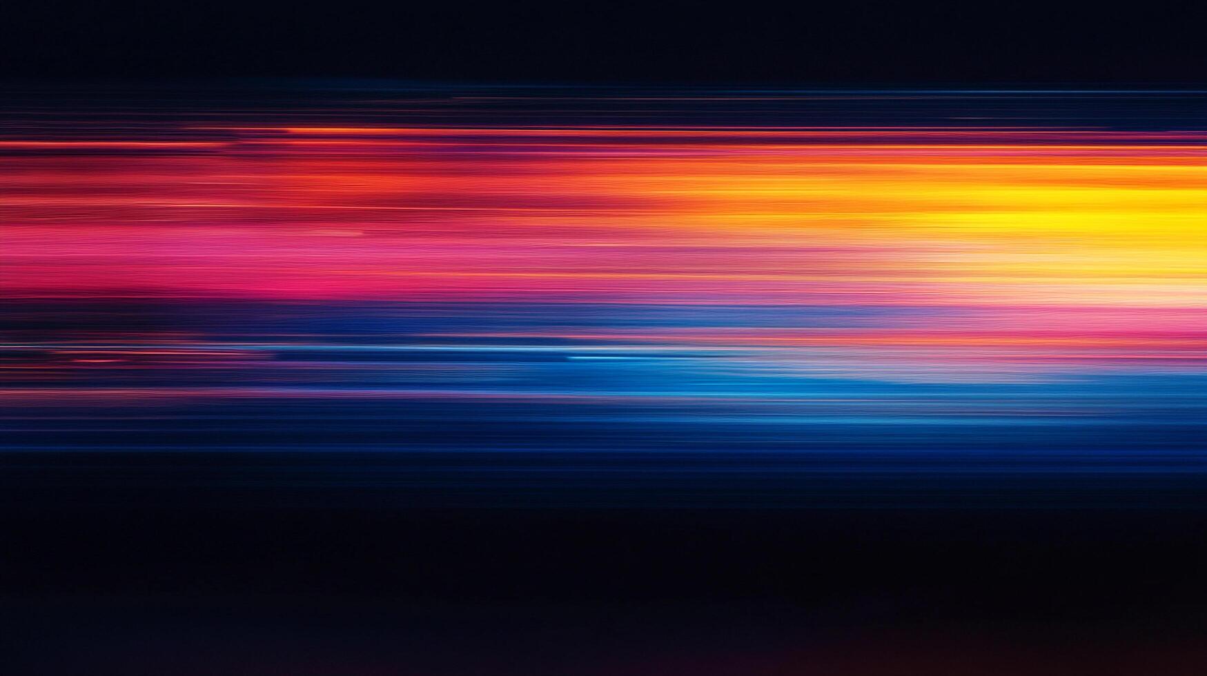 Streaks of vibrant colors blur across the image, creating a mesmerizing abstract effect. The hues blend smoothly. Motion and light are implied. photo