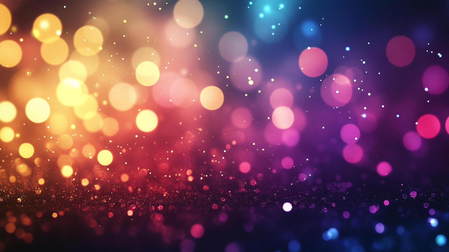 Abstract background featuring blurred, colorful lights creating a festive and magical atmosphere perfect for celebrations or a vibrant backdrop. photo