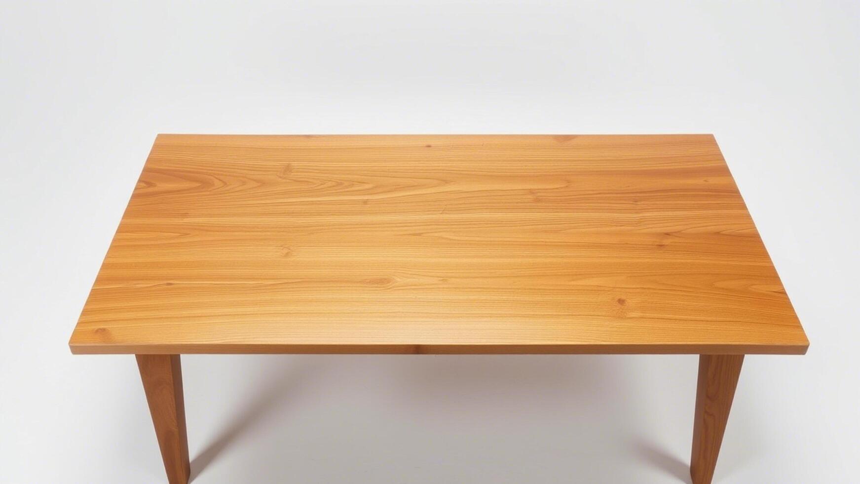 stylish wooden table background with smooth polished surface photo
