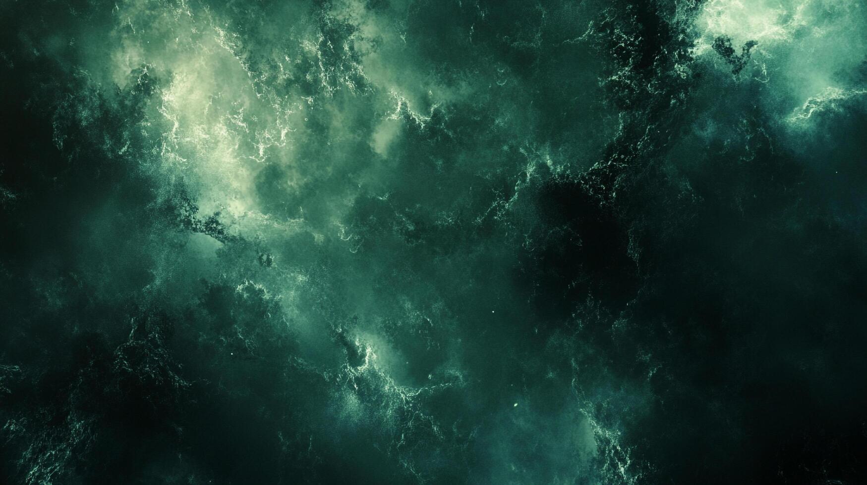 An abstract celestial canvas of swirling turquoise and emerald hues, evoking mystery and depth in a simulated nebula-like formation. photo