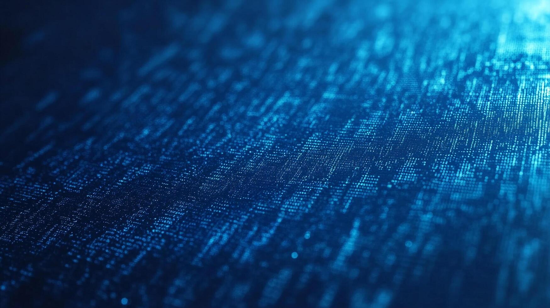 Abstract blue digital background with a matrix-like pattern. A technological vibe for projects, offering a modern and futuristic aesthetic. photo