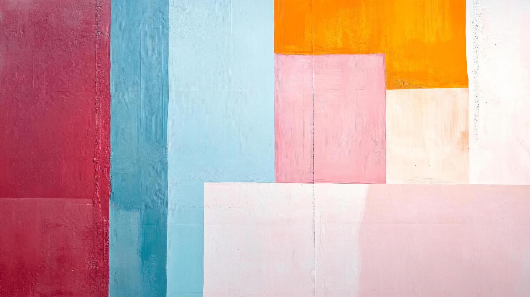 This artwork features bold, colorful geometric shapes that blend beautifully, creating a stunning visual impact with a mix of saturated colors and abstract forms. photo