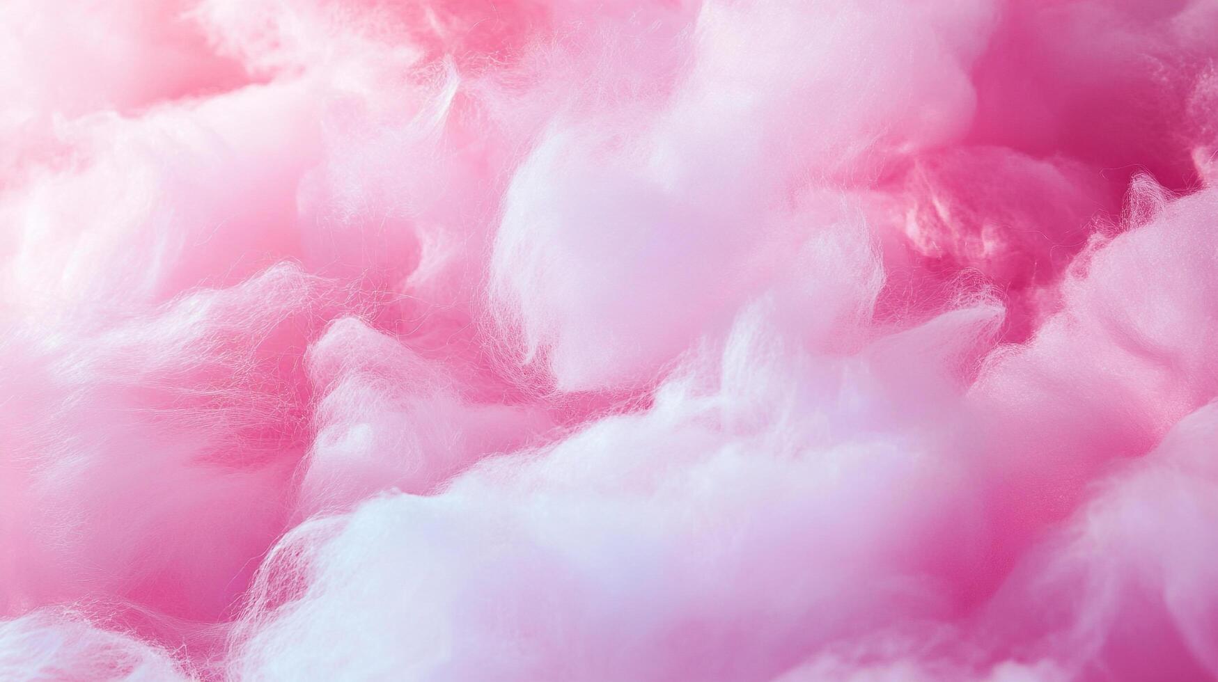 Dreamy clouds of sugary delight, a pink confection spun from sweetness. Fluffy, ethereal, a sweet escape in shades of rose and white. photo