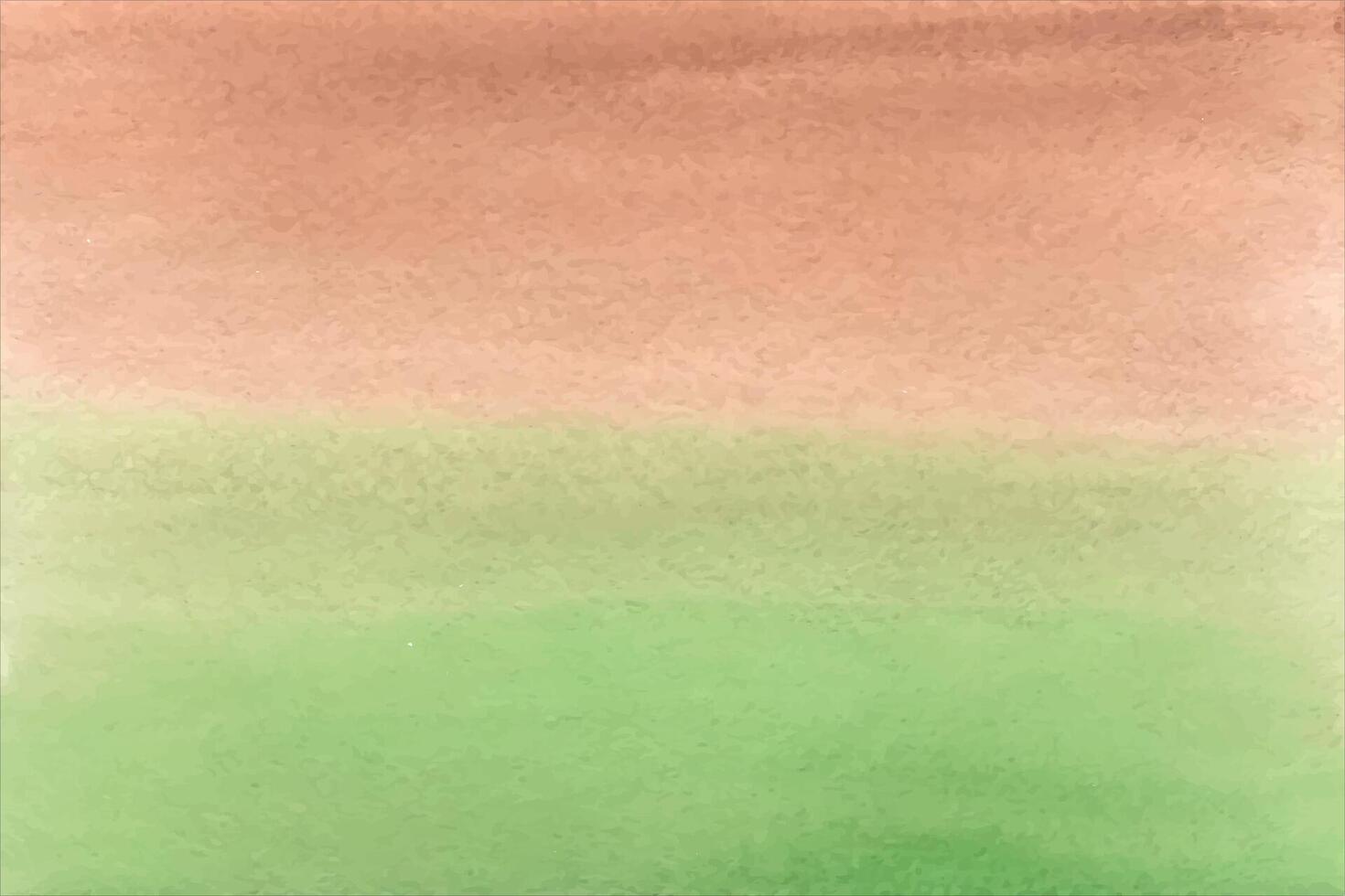 Watercolor gradient of brown and green vector