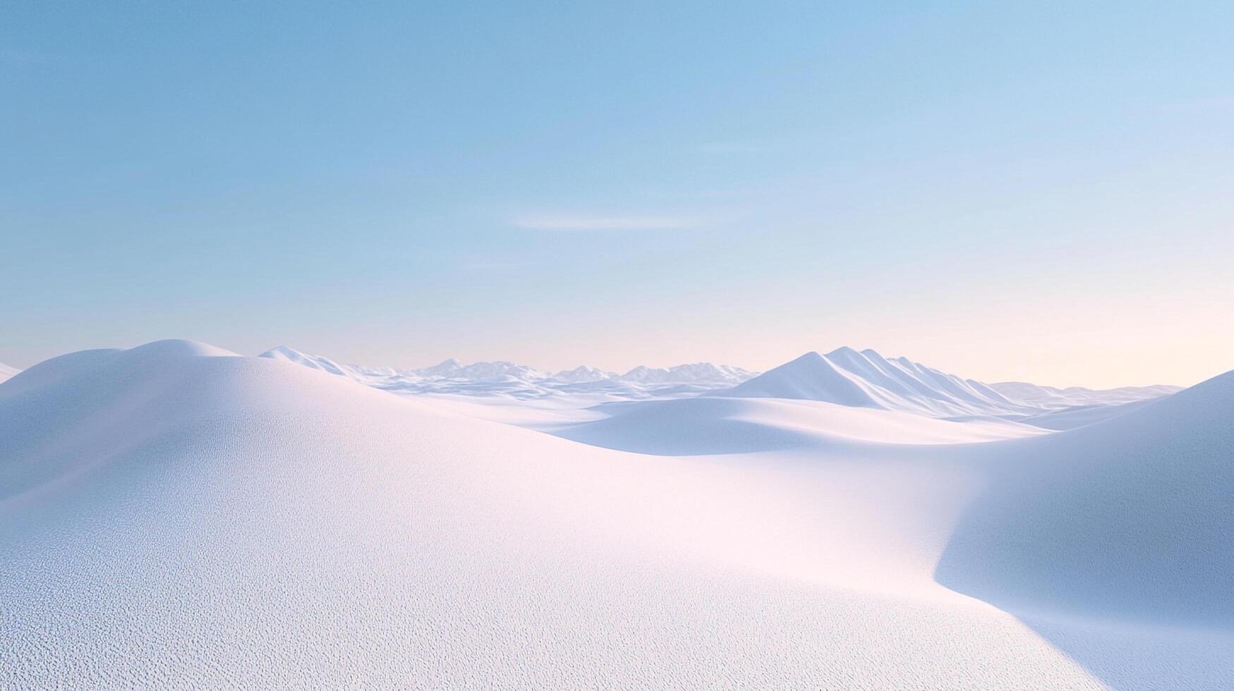 An immaculate view of snow-covered mountains beneath a bright blue sky creates a breathtaking landscape that embodies purity and the magnificence of nature and adventure. photo