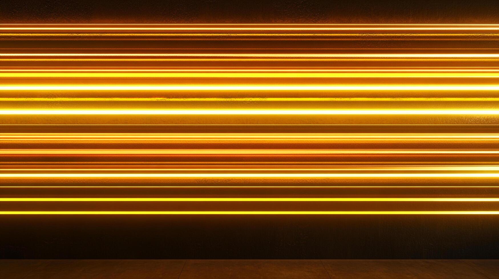 Abstract glowing lines create a dynamic and modern aesthetic. The warm colors add energy to any project or design with their sharp details. photo