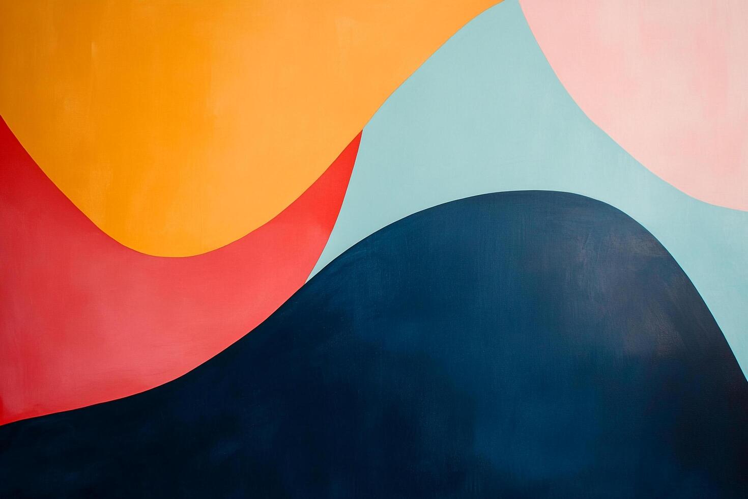 Abstract waves of color interplay in a dynamic composition. Vibrant hues evoke energy and visual depth. photo