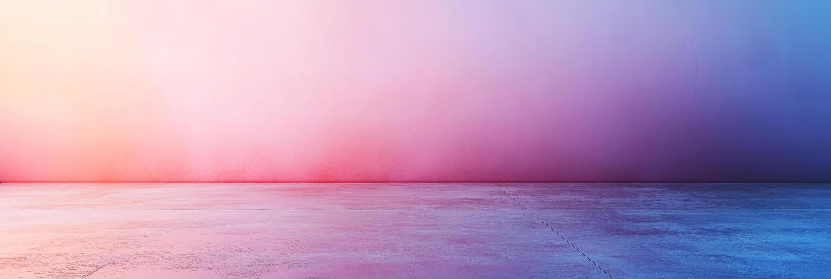 A visually stunning gradient of colors from soft yellow and pink to vibrant purple and blue, creating a dreamy, abstract background. photo