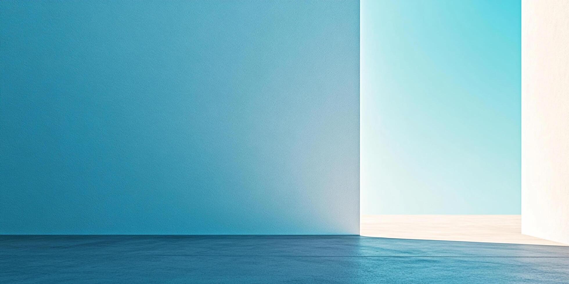 Serene studio space featuring a captivating blend of colors and light, creating a calming and inspiring atmosphere for creativity. photo