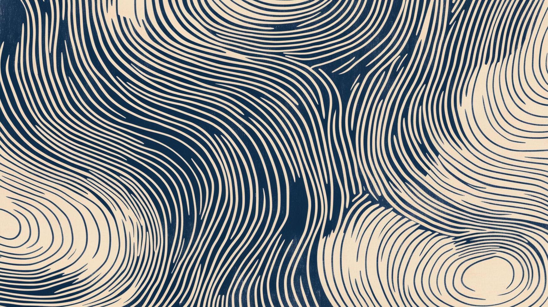 A mesmerizing, abstract artwork with flowing lines that guide the eye through a calming visual exploration of rhythm and contrast. photo