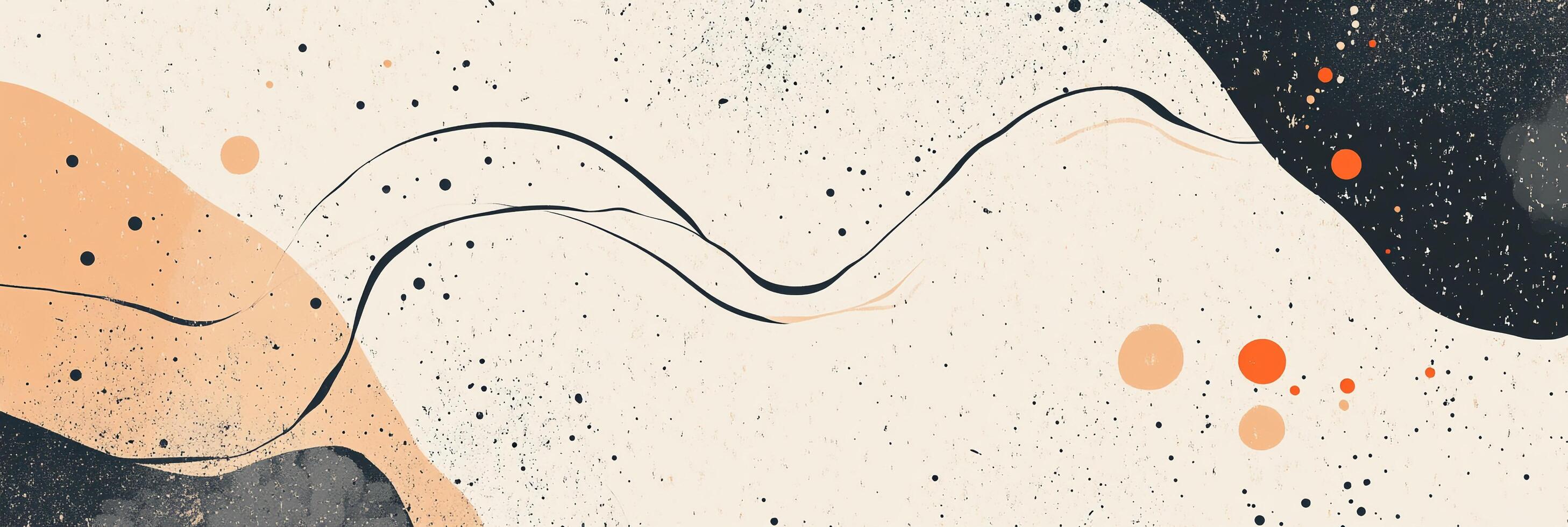 Abstract shapes and flowing lines evoke a sense of balance and harmony, making for a visually engaging and calming backdrop. photo