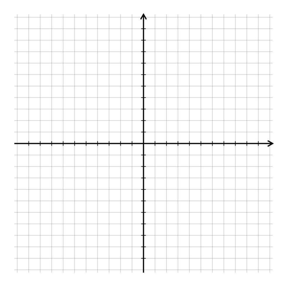 Cartesian coordinate plane with grid vector