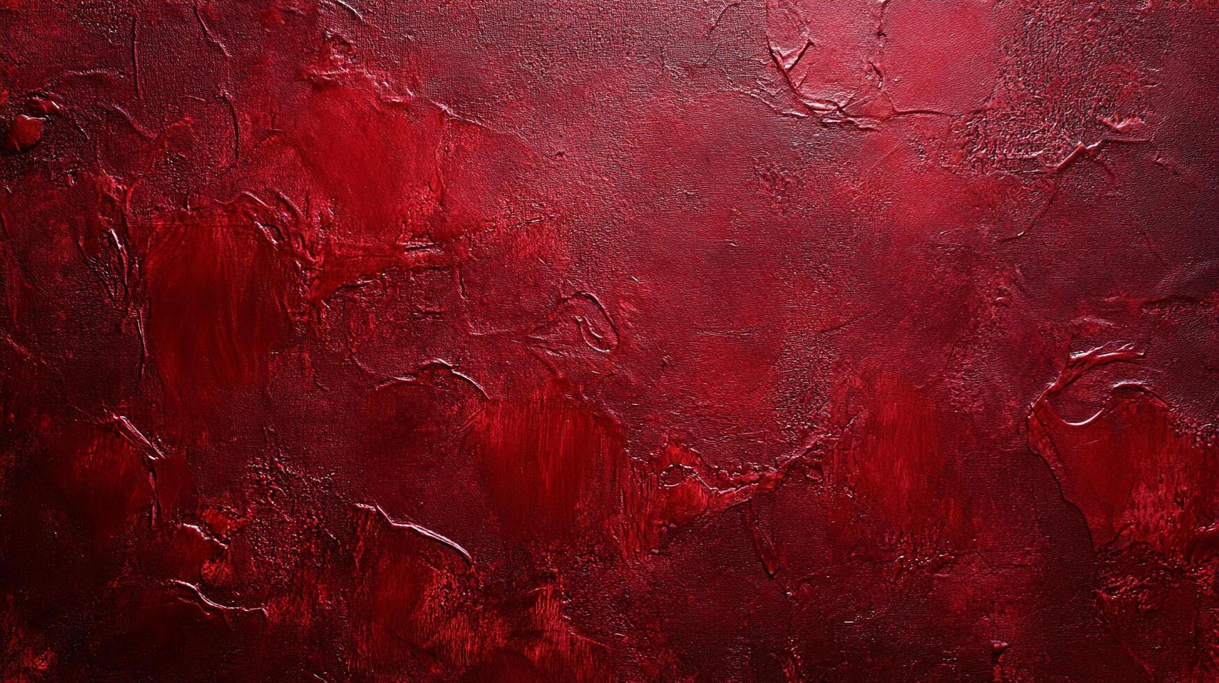 Abstract textured surface of crimson and scarlet, created with thick brushstrokes and vibrant hues, capturing a sense of depth and intensity. photo