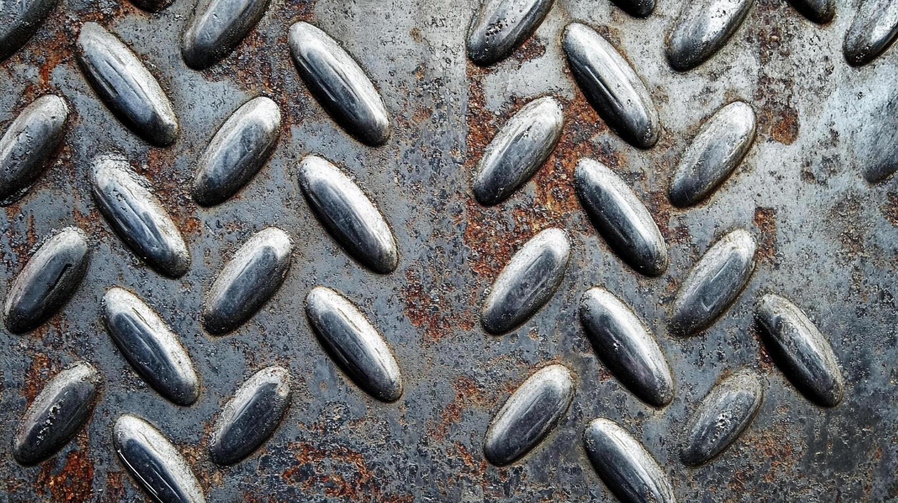 Metal surface with a raised, textured pattern creates visual interest. A great backdrop for various design applications. photo