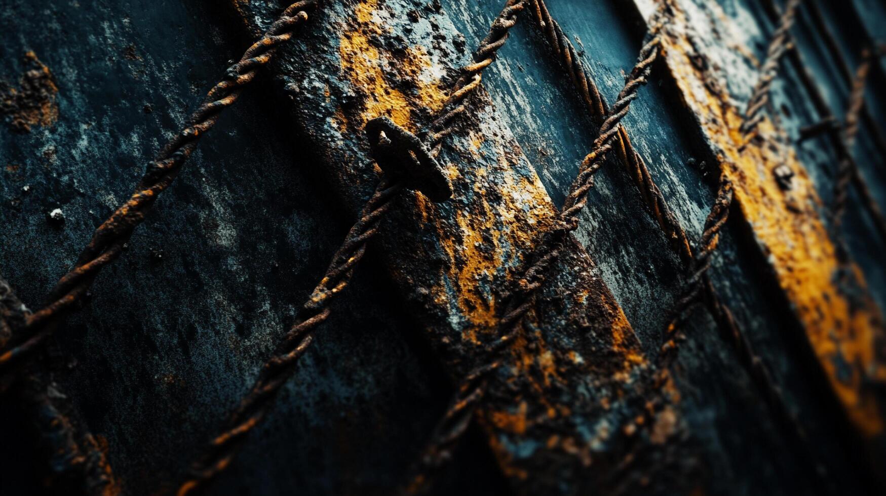 Rustic weathered metal and corroded iron create an aged textured pattern and a vintage background perfect for artistic expression. photo