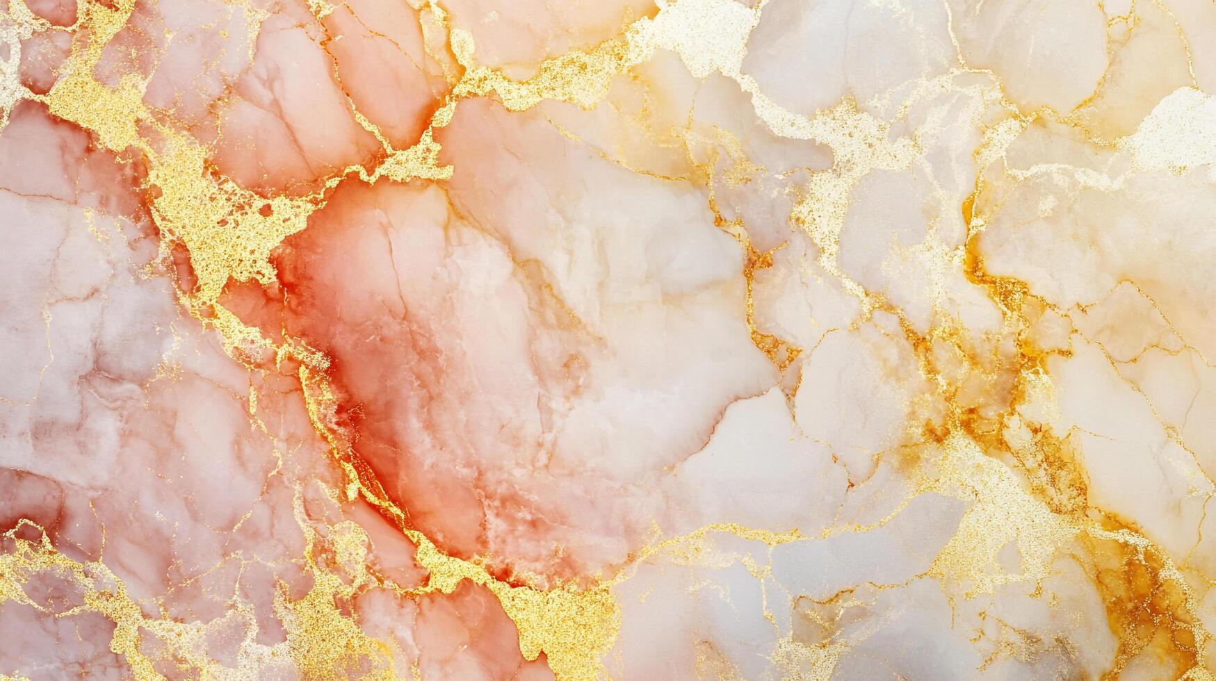Elegant texture featuring a delicate blend of rose and cream hues accented by shimmering gold veining, creating a luxurious effect. photo