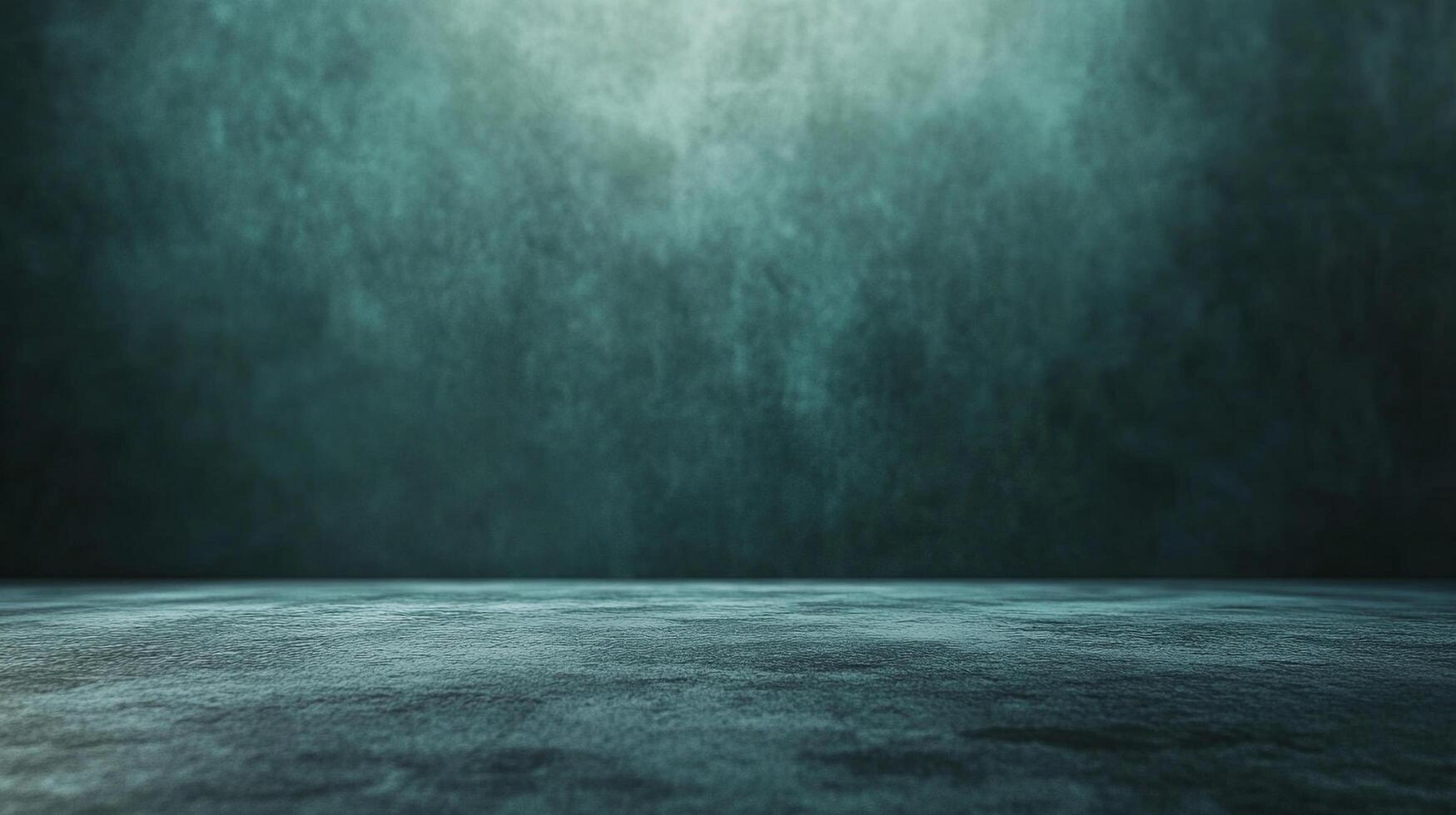 Studio space featuring a textured teal wall and floor. The textured backdrop provides depth, ideal for product photography or presentations. photo