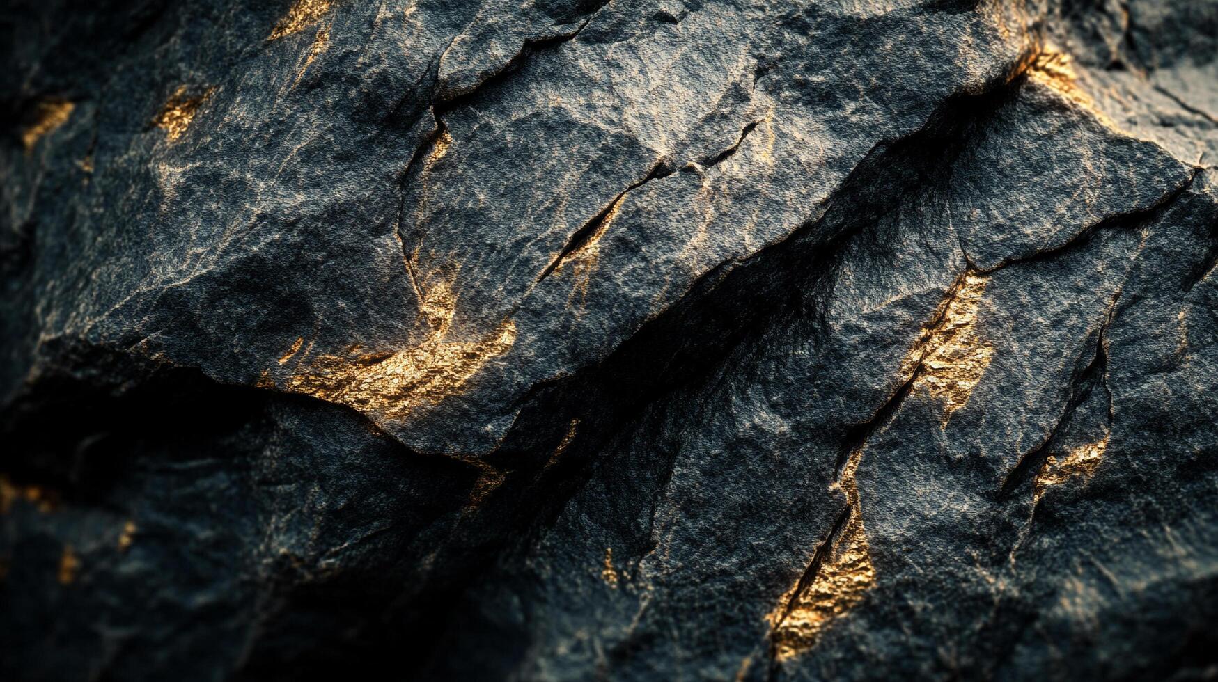 Detailed rock formation showcasing mineral deposits, emphasizing texture and geological processes. Visualizing earth's structure. photo