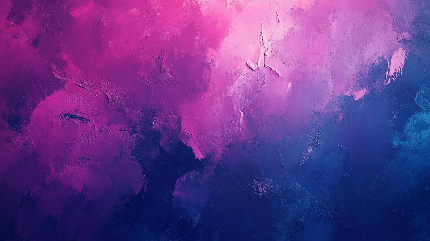 An abstract painting blending vibrant pink, purple, and blue hues in textured brushstrokes, creating a dreamy, ethereal atmosphere. photo