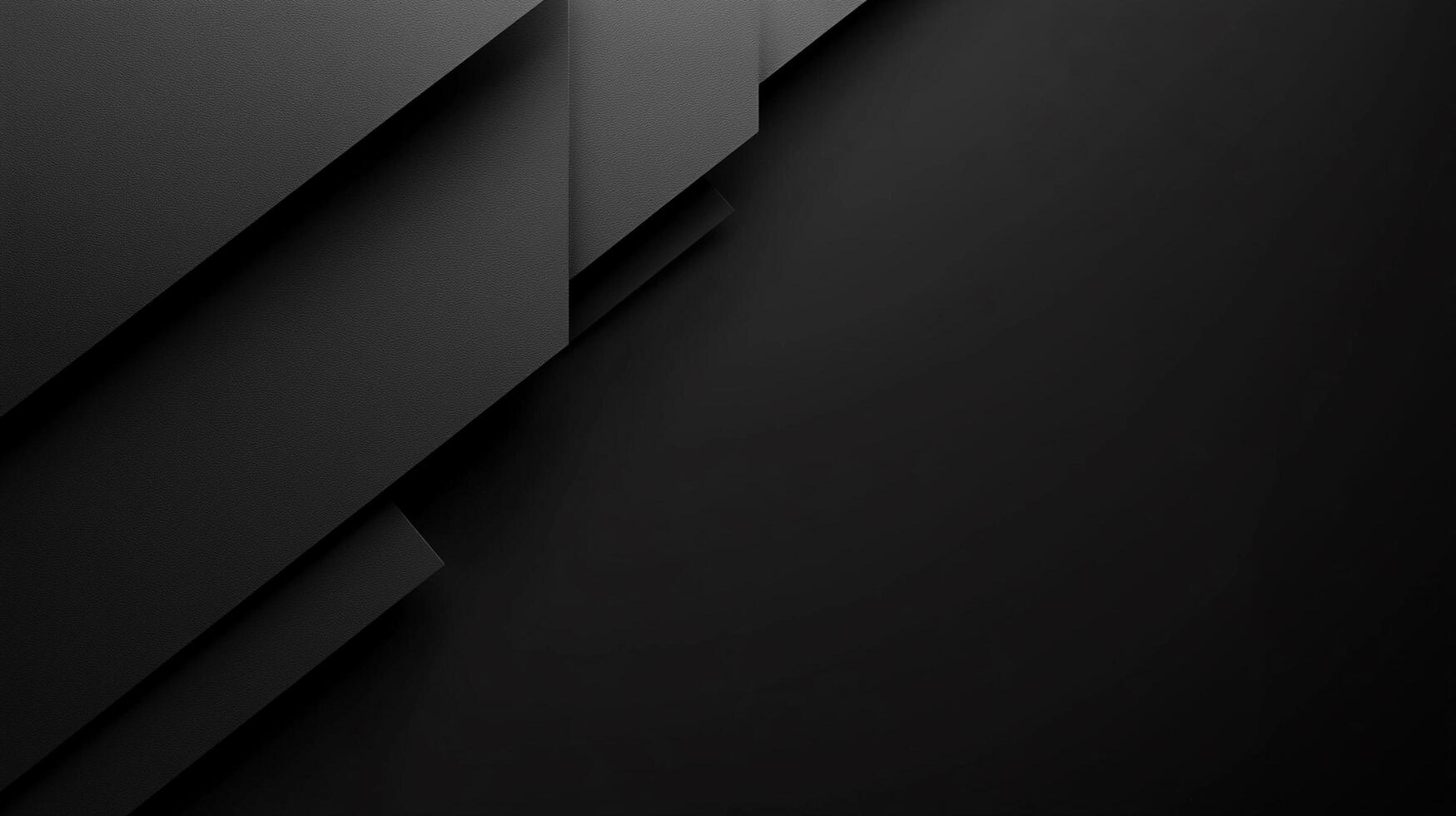 Abstract dark monochromatic composition with geometric shapes, creates a simple and contemporary design featuring shades of black and gray. photo
