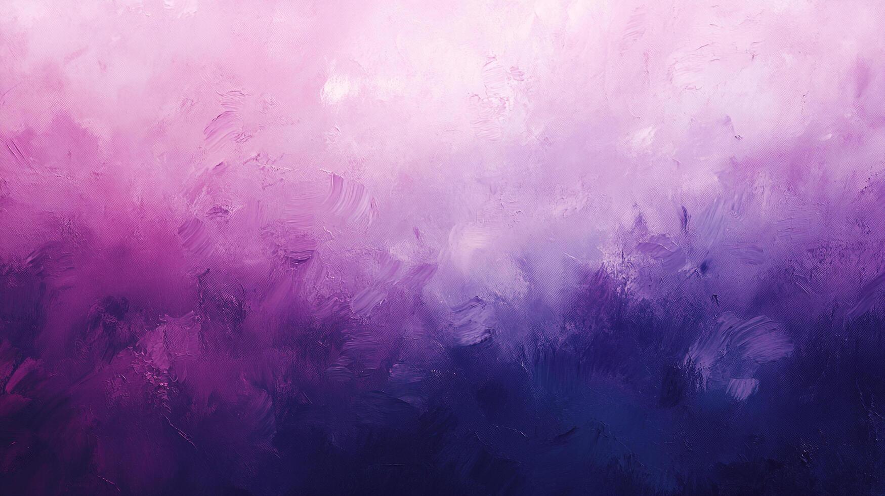 A vibrant, abstract painting that utilizes an ombre effect, transitioning from light pinks and purples to dark purples and blues. photo