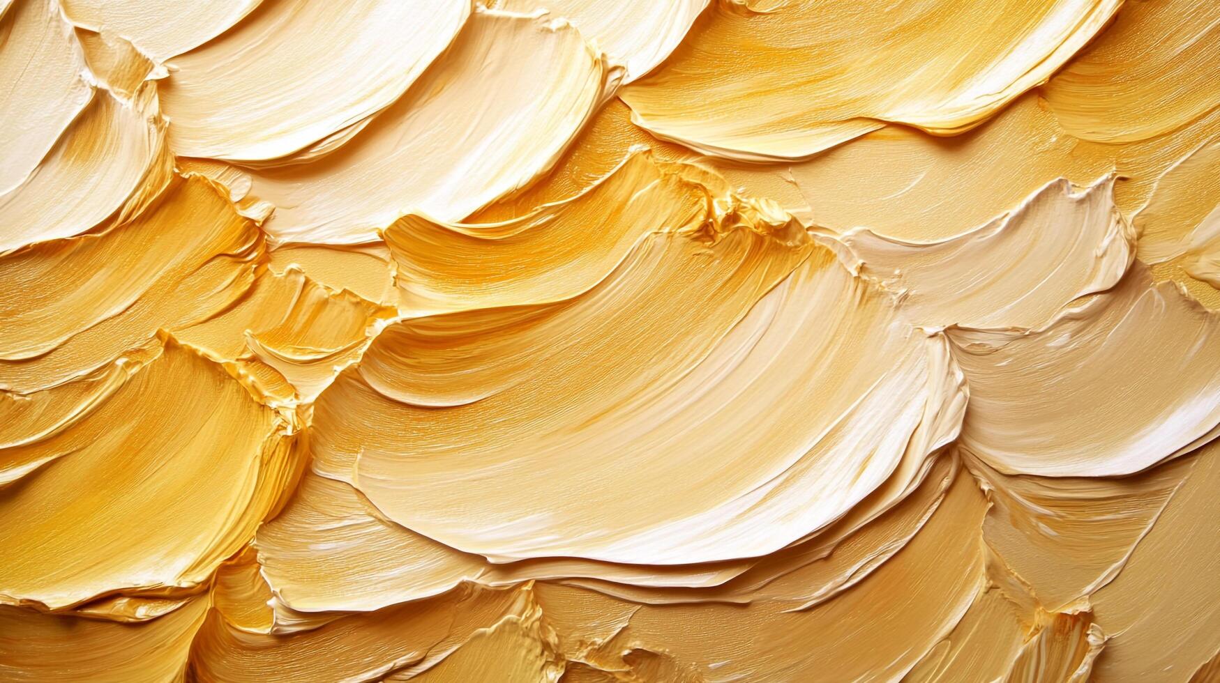 Textured gold abstract with layered brush strokes creates a warm, inviting canvas. Rich color and depth provide a visual experience. photo