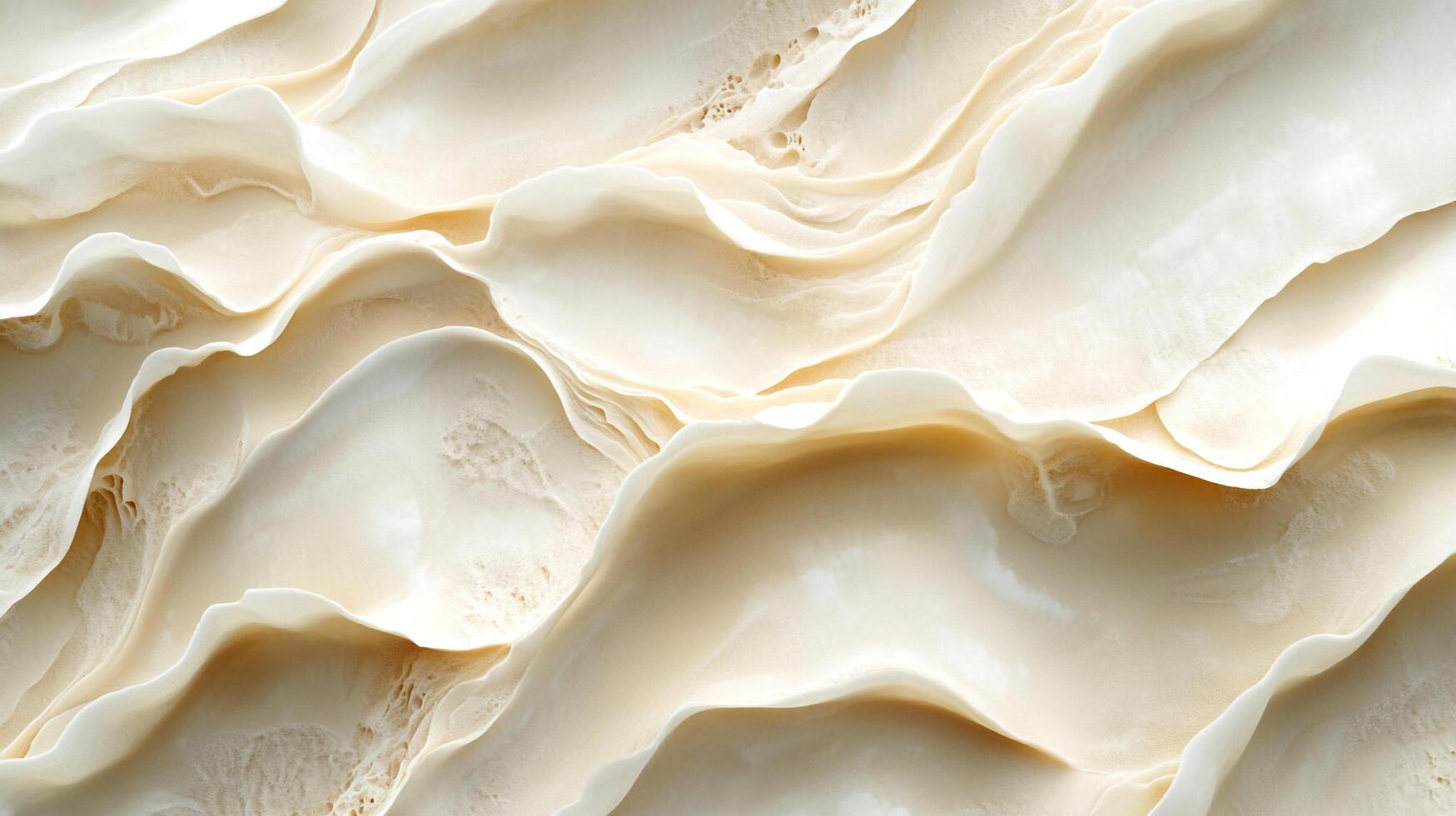 Abstract waves of light beige form a gentle, soothing landscape. Textural and calming, it evokes peace and serene reflections. photo