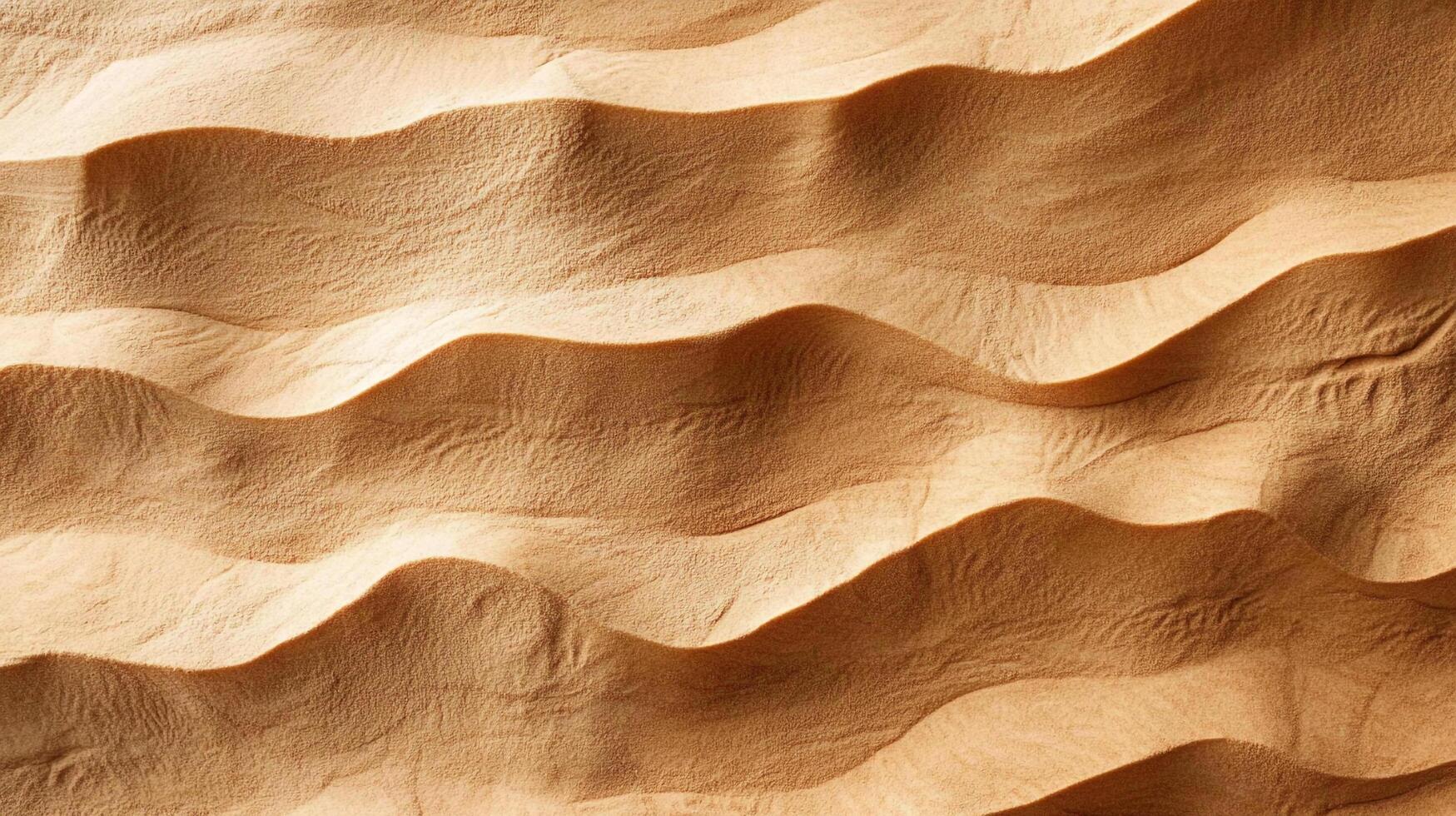 Sand dune landscape, showing undulating waves and sunlight. Texture-rich pattern under a natural illumination in this desert land. photo