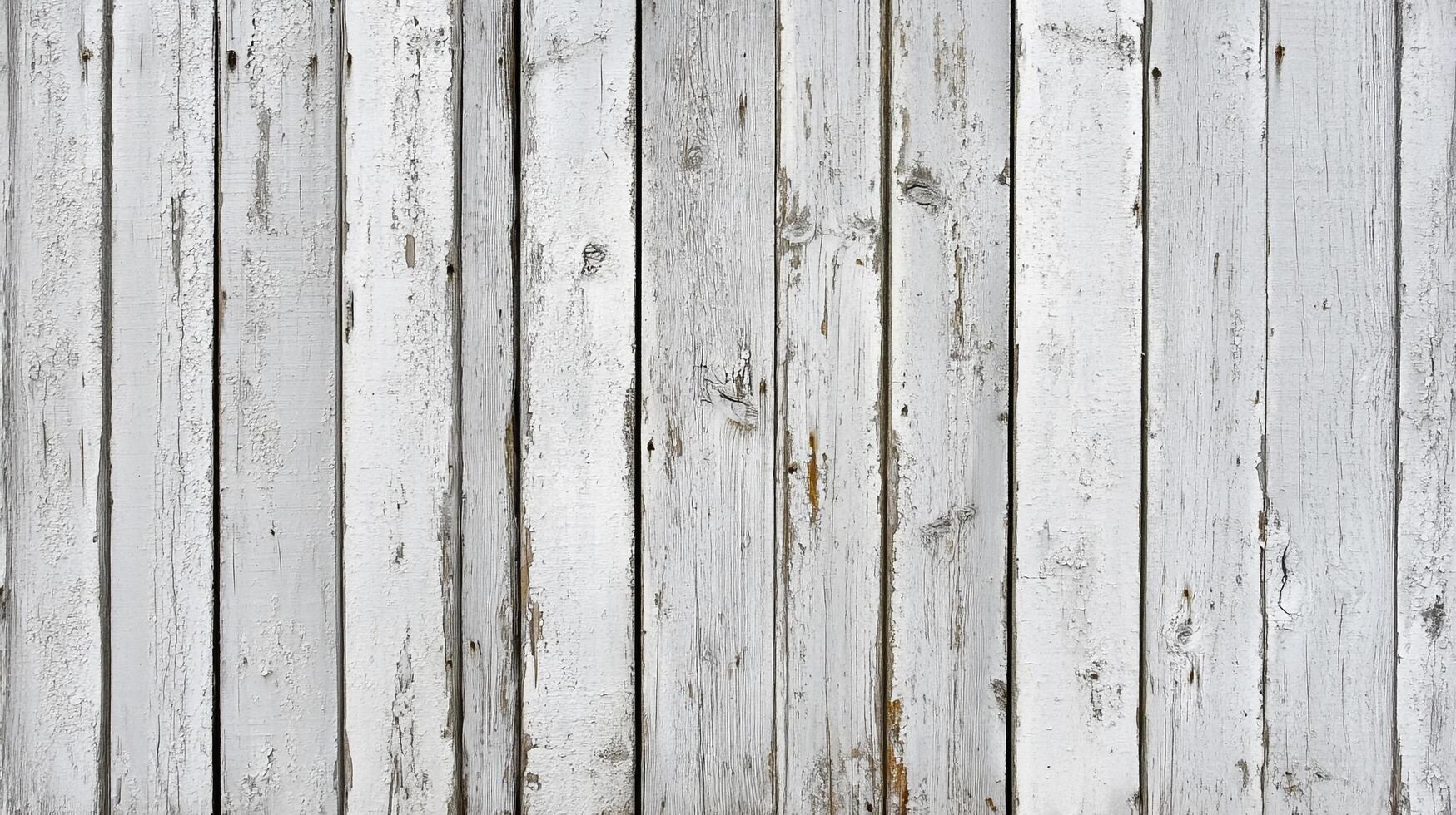 Weathered white painted wood planks with chipped paint, creating a textured surface, perfect for rustic backdrops or textured overlays. photo