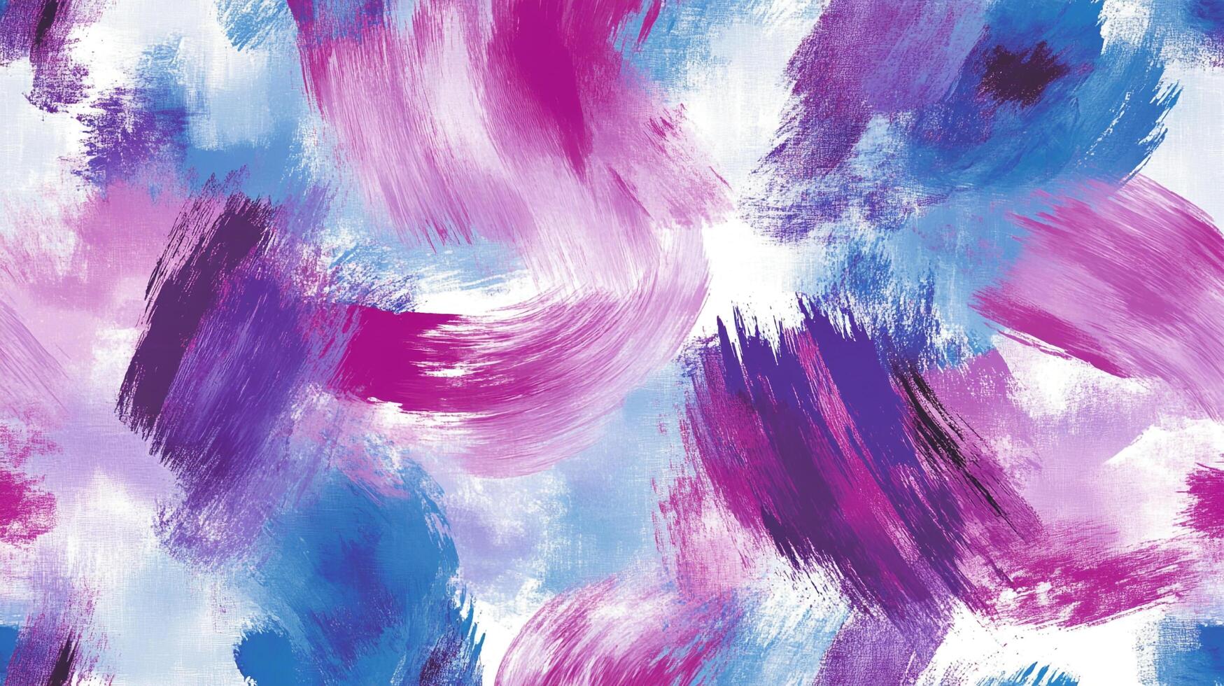 Brushstrokes of vibrant color blend together in a dynamic abstract painting. Purple, pink, and blue hues create a captivating visual texture. photo