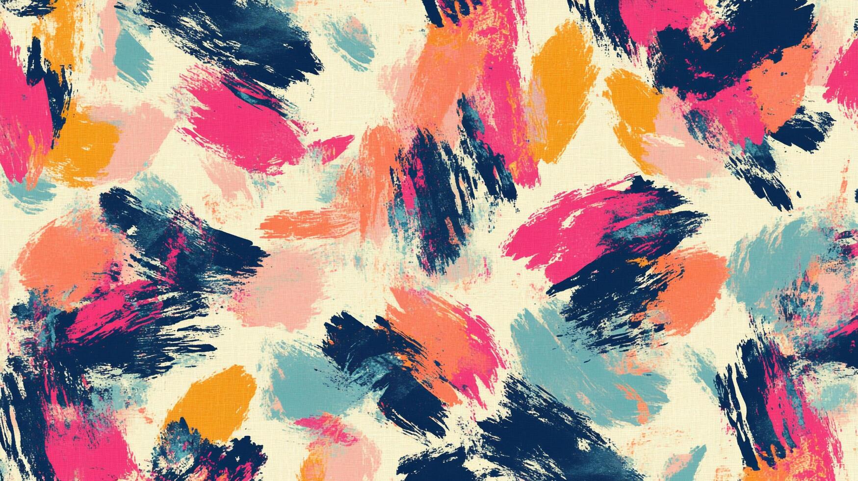 Abstract background featuring brushstroke patterns in vibrant colors like blue, pink, orange, and yellow. A bright and expressive backdrop. photo