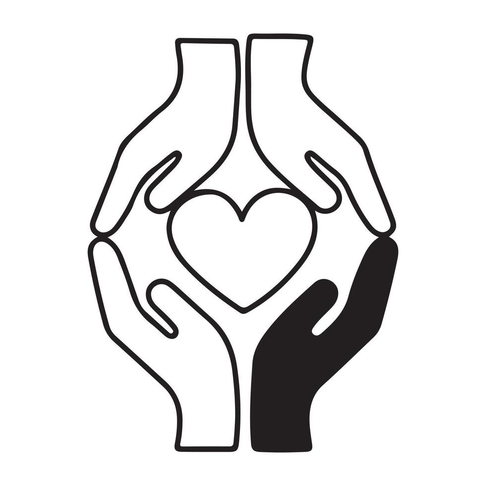 Charity Care Giving symbol vector