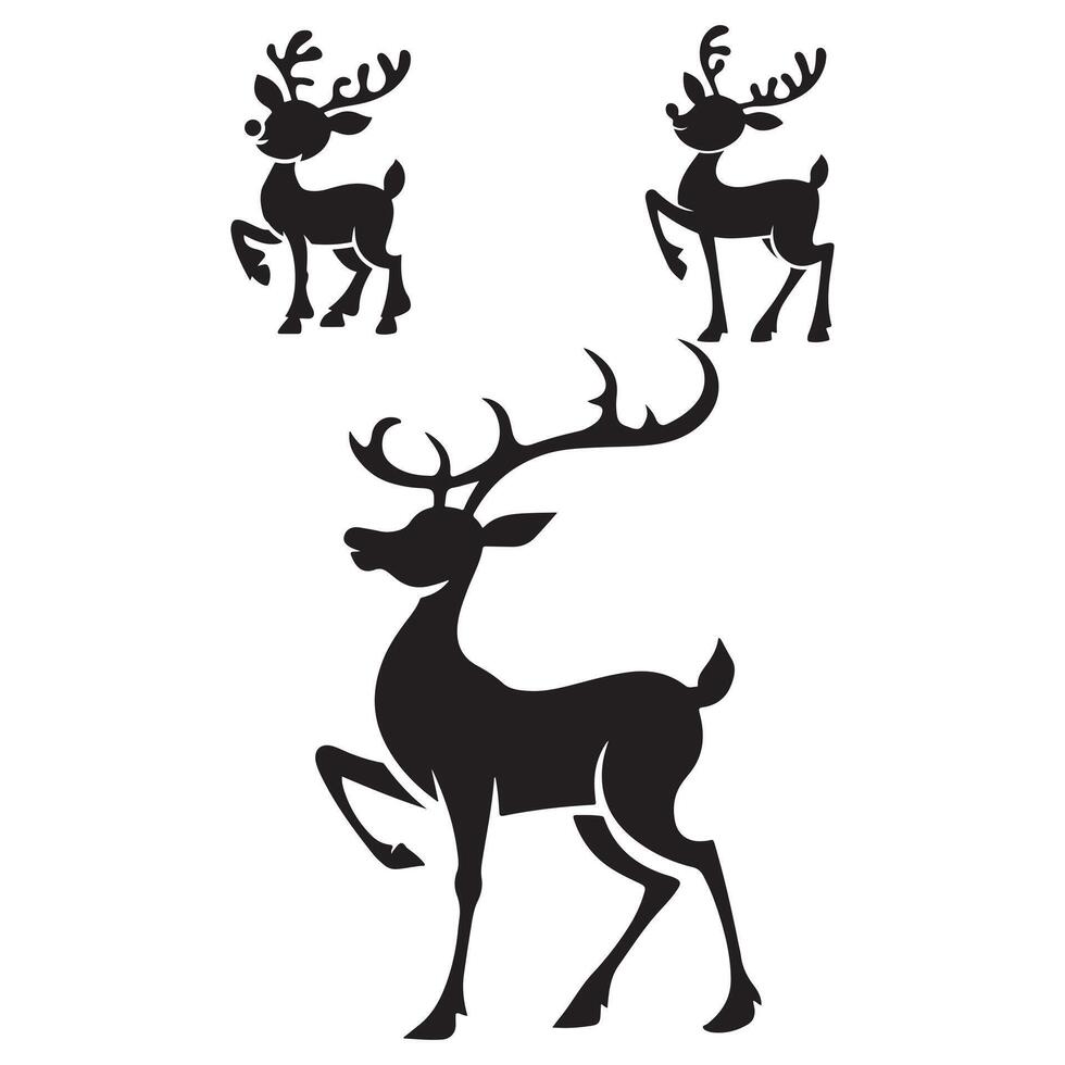 Deer Silhouette icon vector