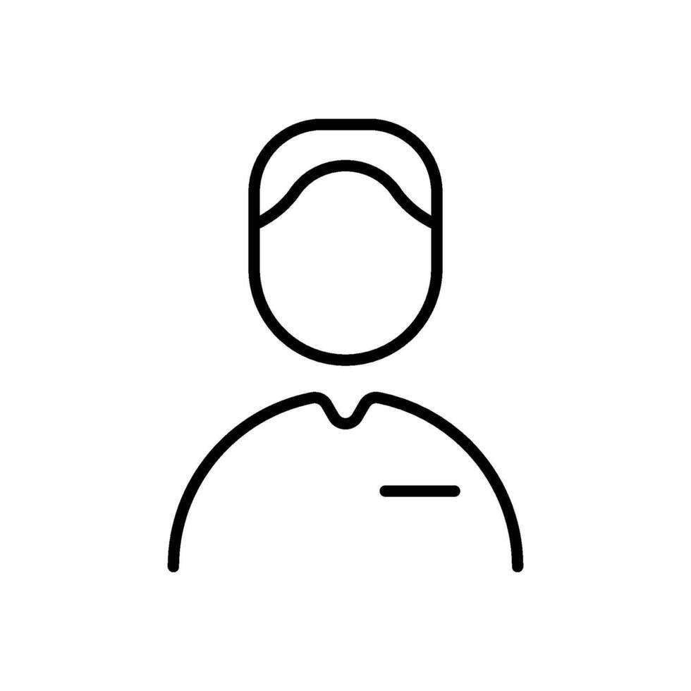 Man icon. Business icon line vector