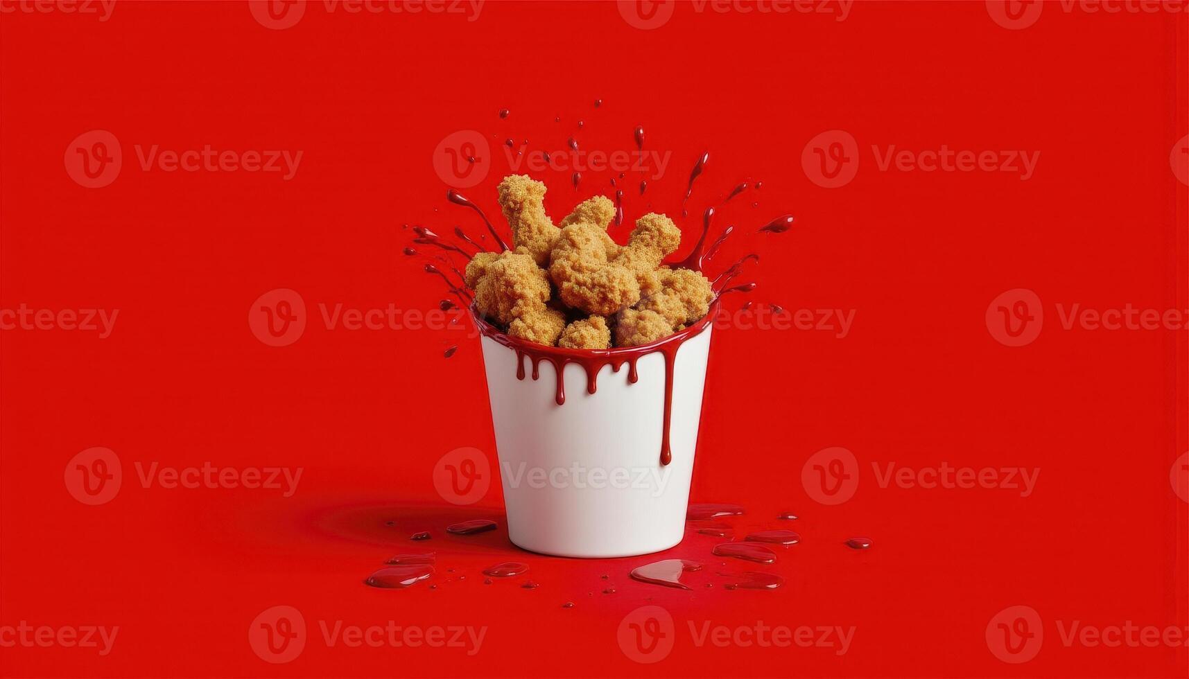 Crispy Fried Chicken Delight A Delicious Treat Bursting with Flavor Indulge in the irresistible combination of golden-brown perfection and savory spices, perfect for satisfying your cravings This photo