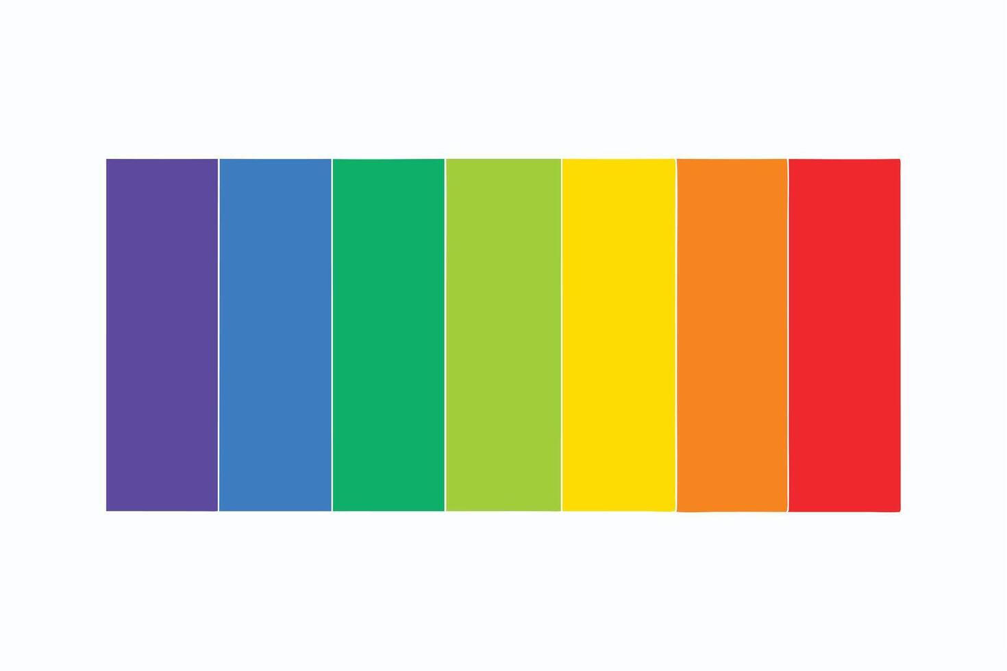 A Colorful Bar Graph Illustrating Proportions of Different Hues vector