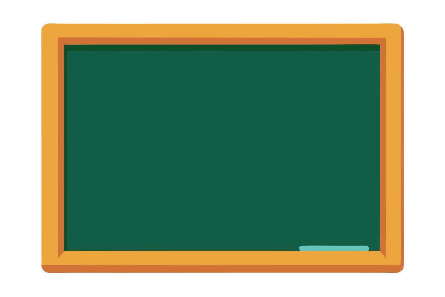 Green Chalkboard Ready for Writing vector
