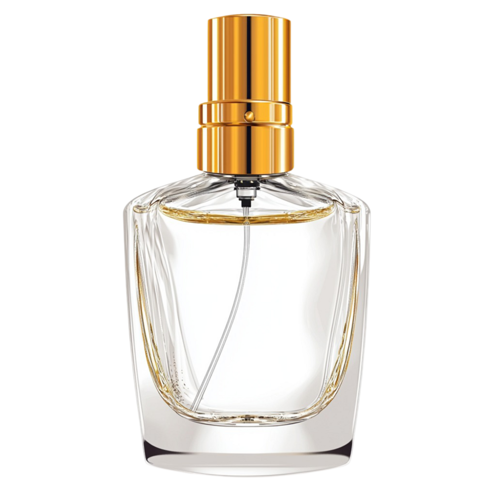 Luxurious perfume bottle with a sleek and design png