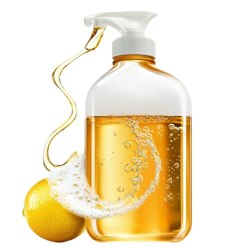 soap dispenser filled with citrusinfused soap png