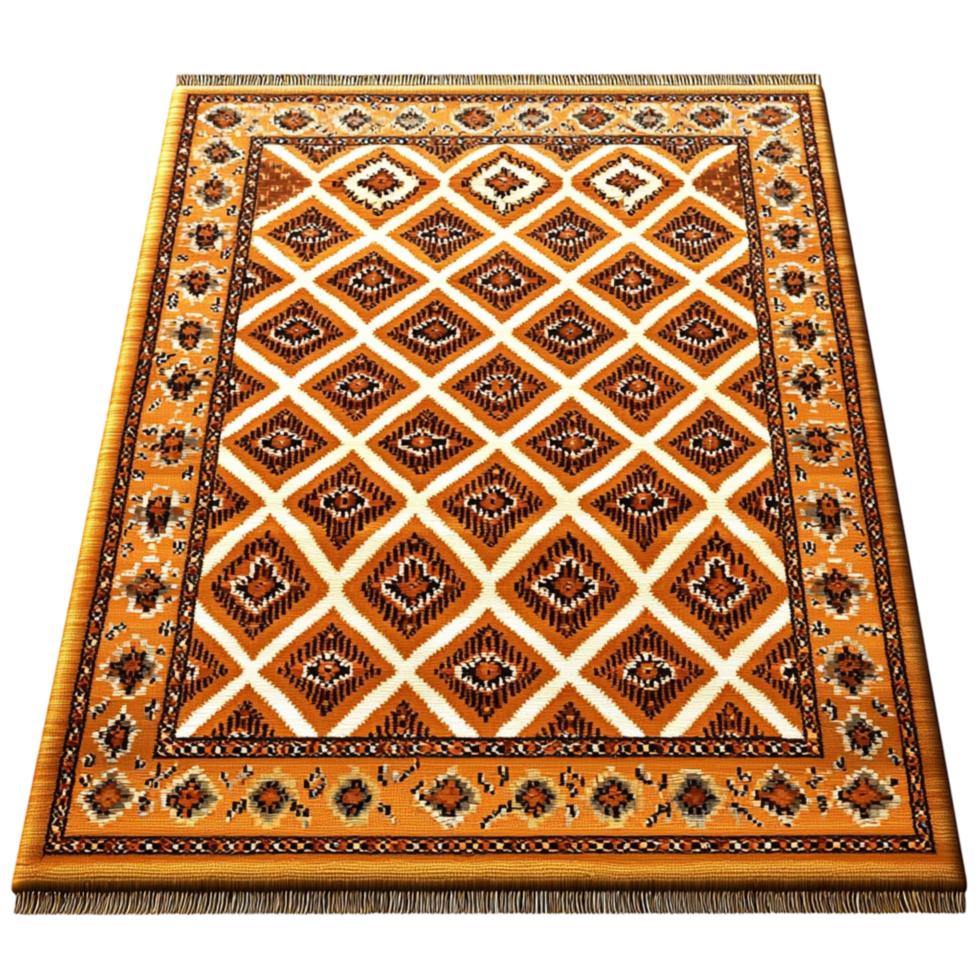 Beautiful wooden chessboard with a symmetrical diamond pattern design png
