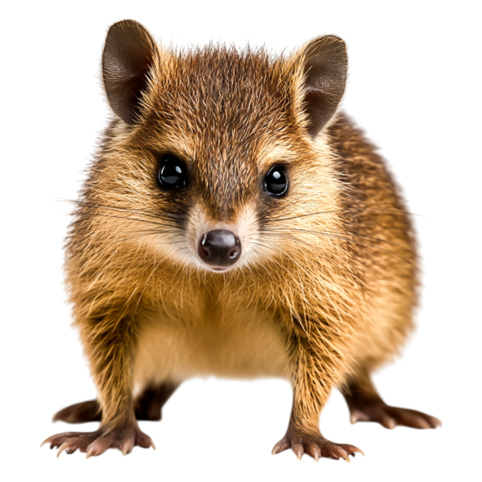 Cute Small Mammal with Round Ears and Sparkling Eyes in Detail png