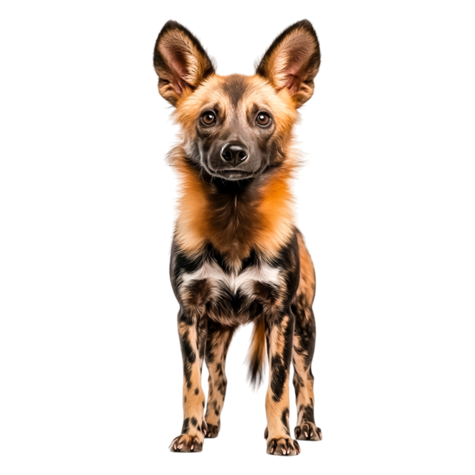 closeup View of a Playful Dog in a Studio Environment png