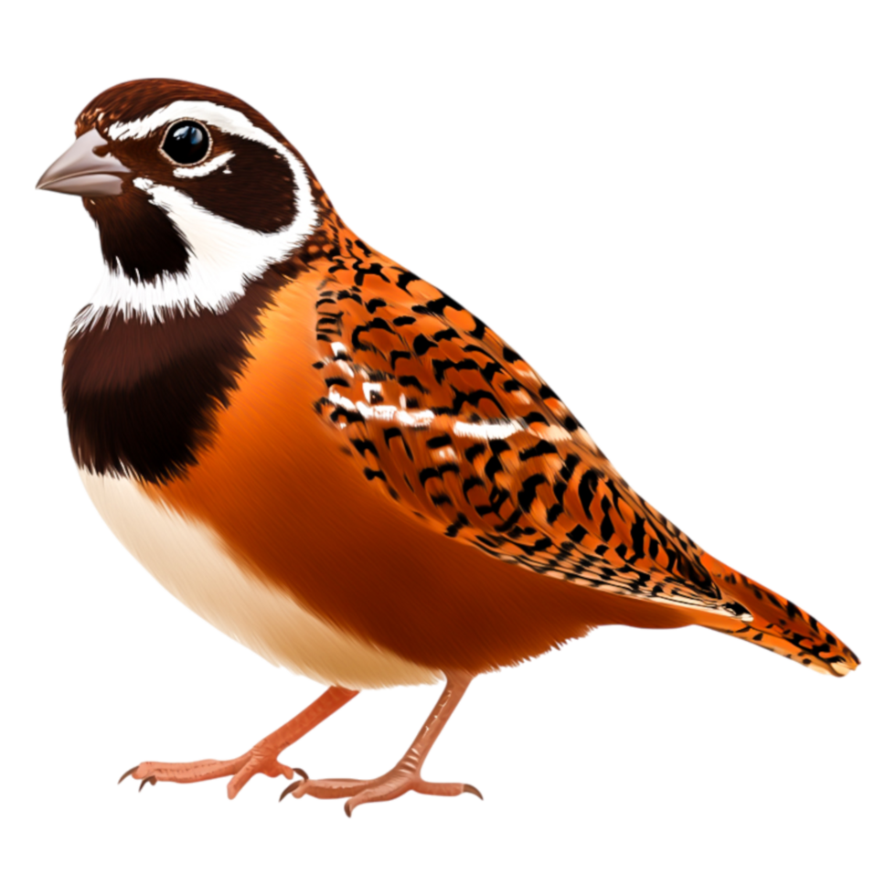 Colorful Bird with Striking Patterns and Unique Features on Display png