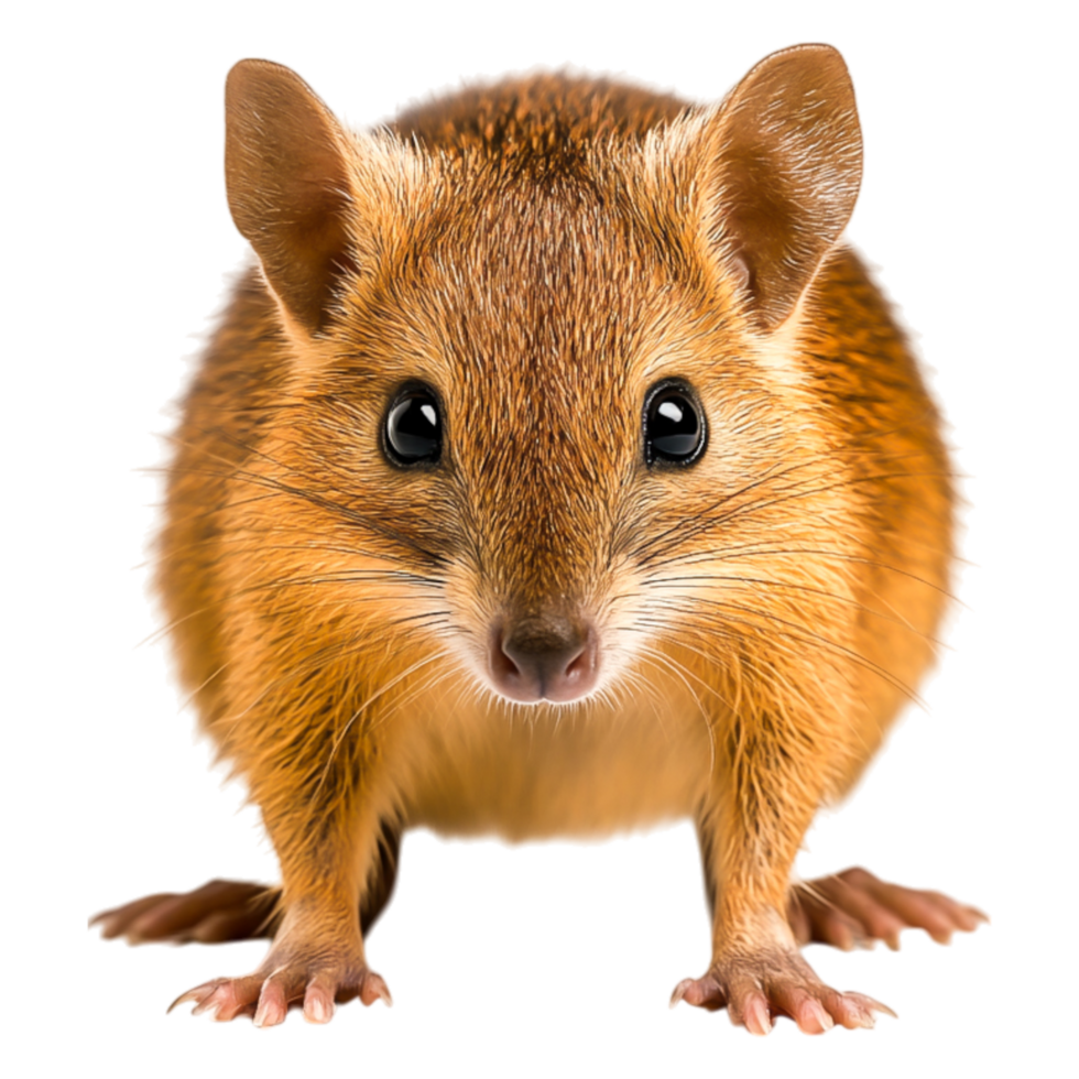 closeup of a Cute Small Mammal Standing ll Fours in Detail png