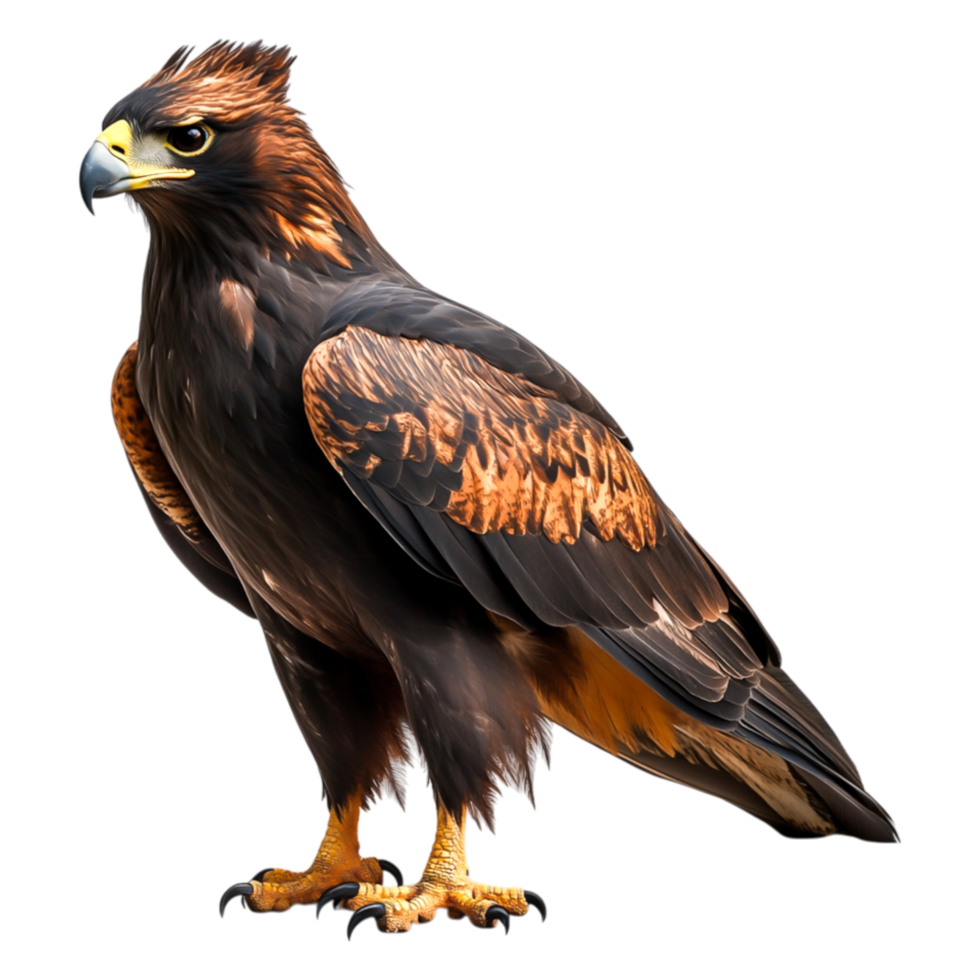 Majestic Golden Eagle Displaying Powerful Presence in Nature png