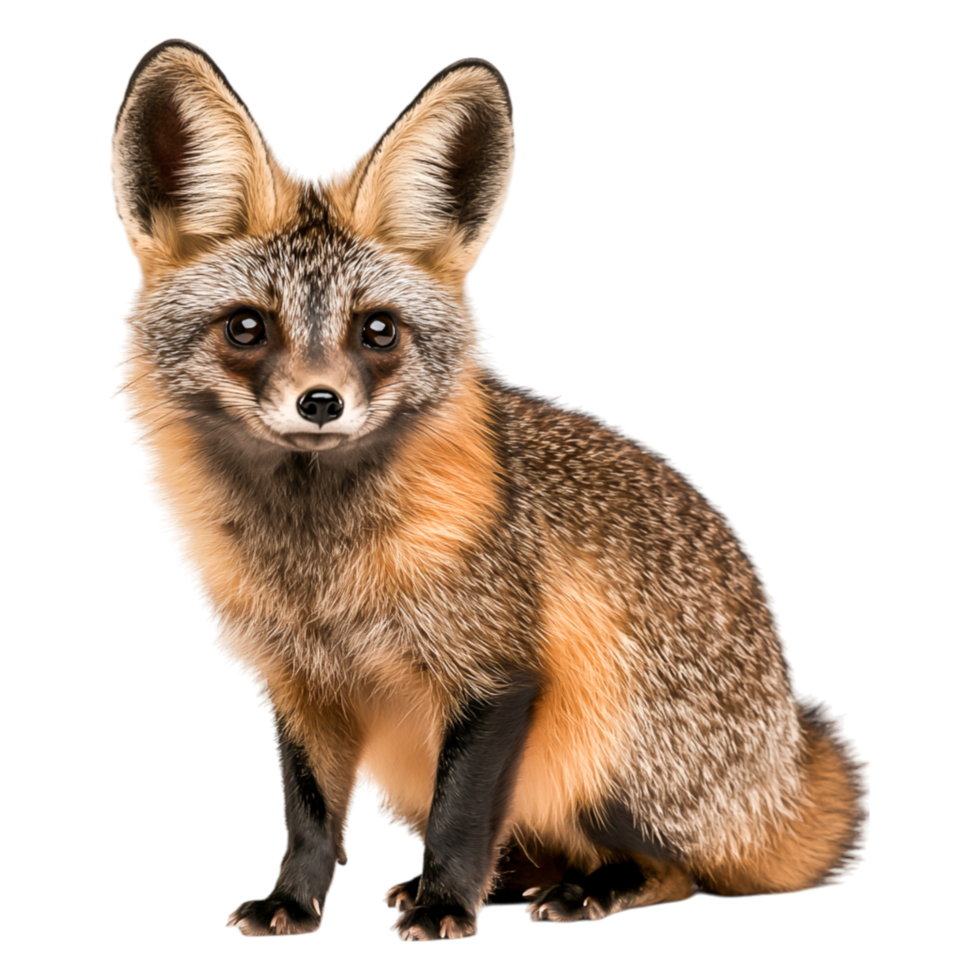 Charming closeup of a Beautiful Fox with Bright Eyes and Fur png